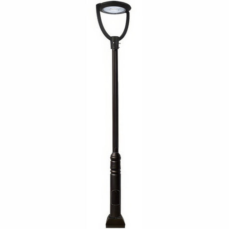 Dabmar Lighting GM5721-LB75-50K-B black post light & pole