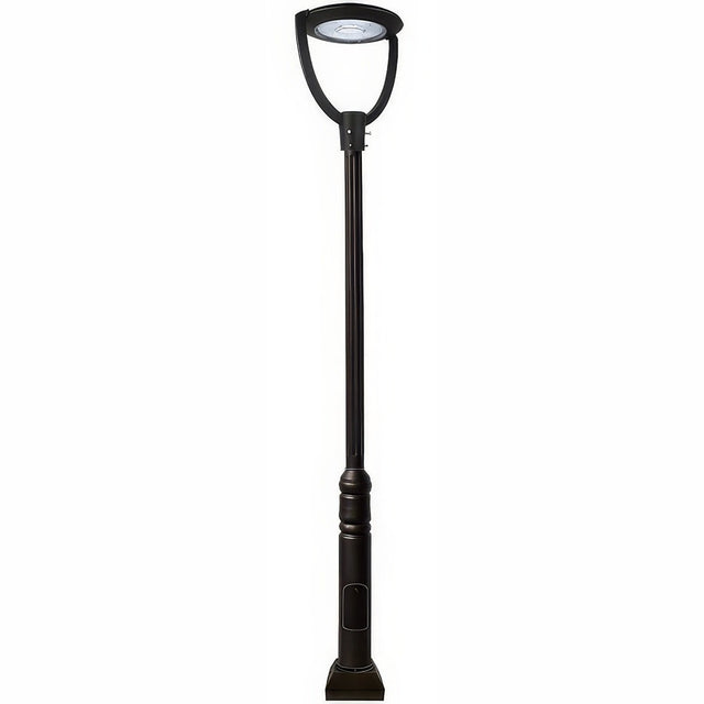 Dabmar Lighting GM5721-LB75-50K-B black post light & pole