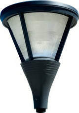 Dabmar Lighting GM580-B-INC outdoor post light fixture, front view