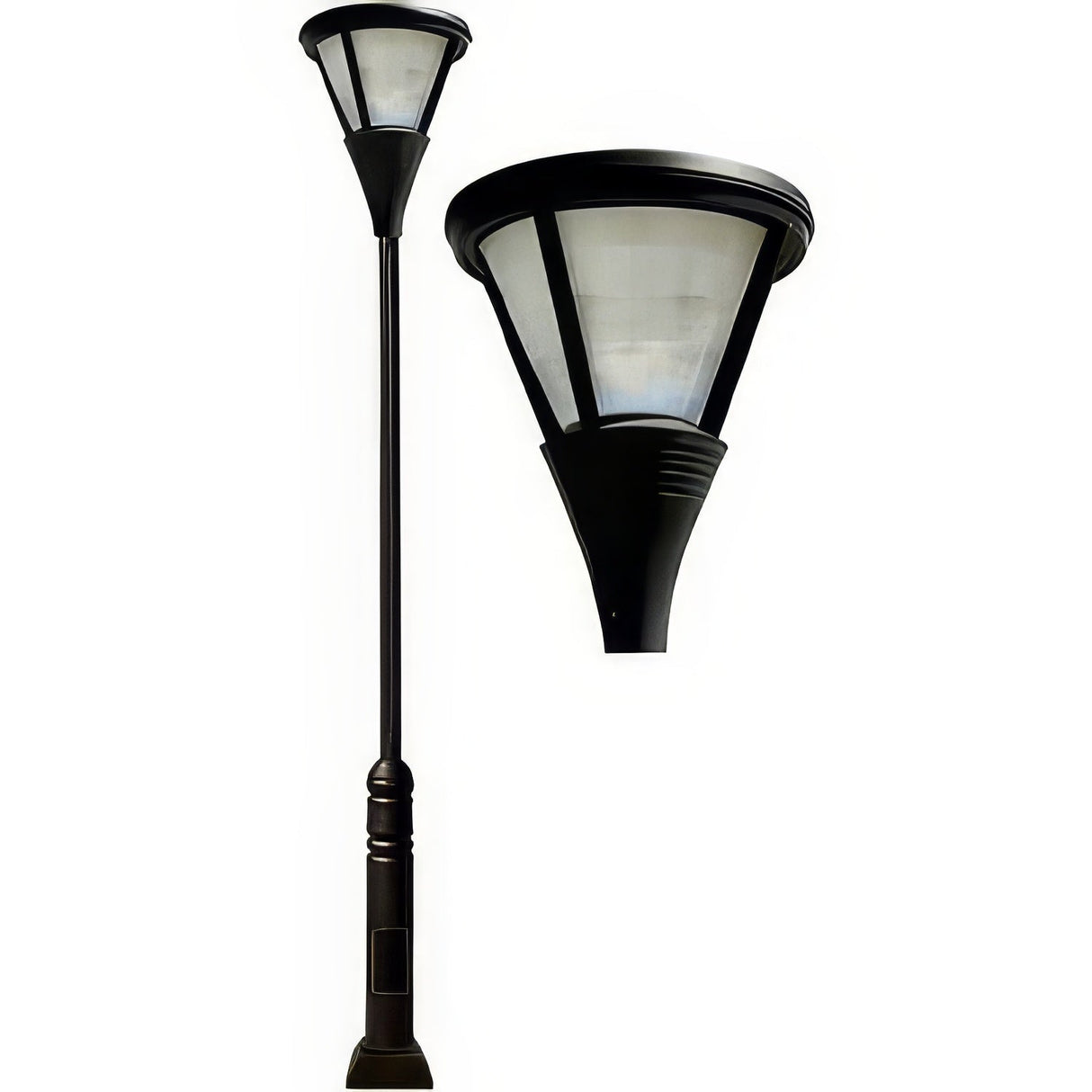 Dabmar Lighting GM5800-LED75-B black post cone shape fixture