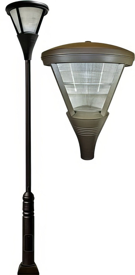 Dabmar Lighting GM5801-L54-50K-BZ bronze post light & pole