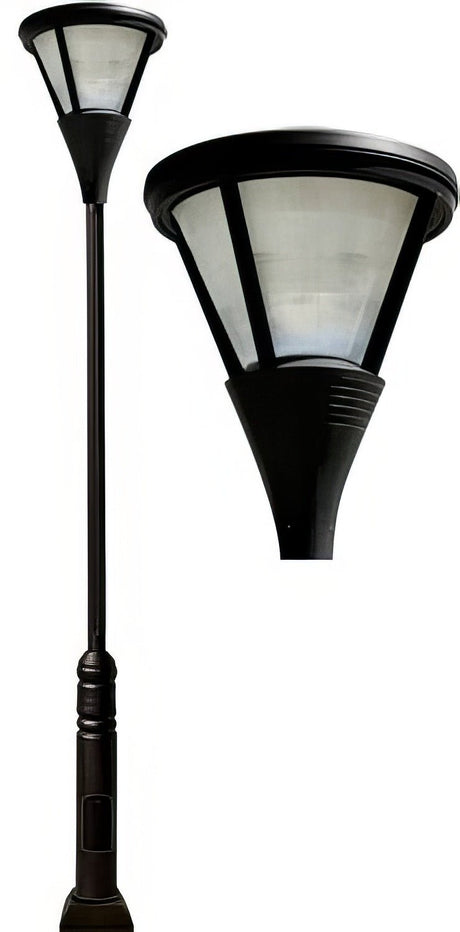 Dabmar Lighting GM5801-L63-40K-B black post light & pole