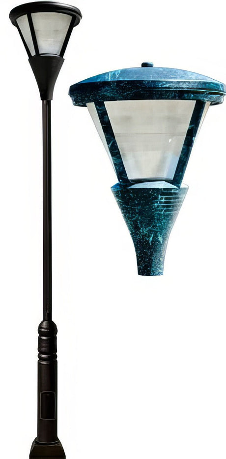 Dabmar Lighting GM5801-L80-30K-VG verde green post light & pole