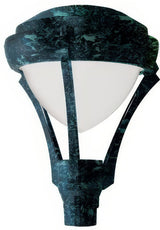 Dabmar Lighting GM590-L20-30K-VG verde green outdoor post light fixture