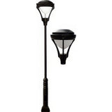 Dabmar Lighting GM5901-L20-50K-B black post light & pole