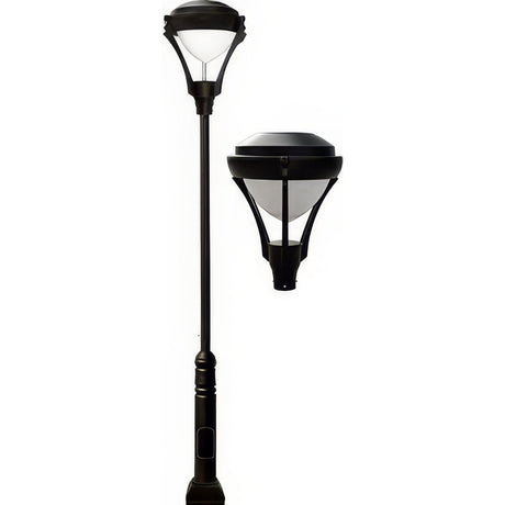 Dabmar Lighting GM5901-L20-50K-B black post light & pole