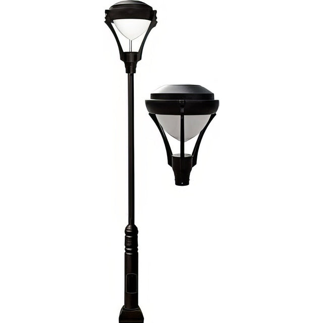 Dabmar Lighting GM5901-L30-30K-B black post light & pole