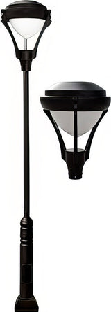 Dabmar Lighting GM5901-L30-65K-B black post light & pole