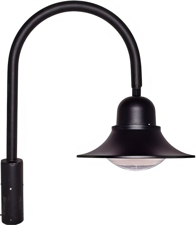 Dabmar Lighting GM601-LB60-30K-B black outdoor post light fixture