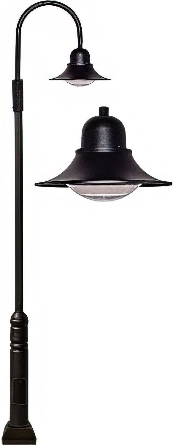 Dabmar Lighting GM6011-LB60-30K-B black post light & pole