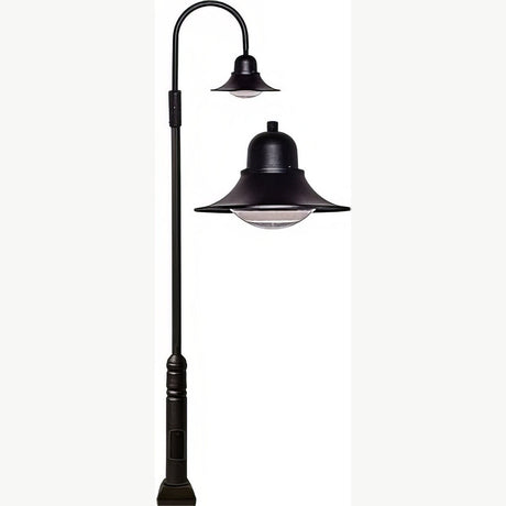 Dabmar Lighting GM6011-LB60-50K-B black post light & pole