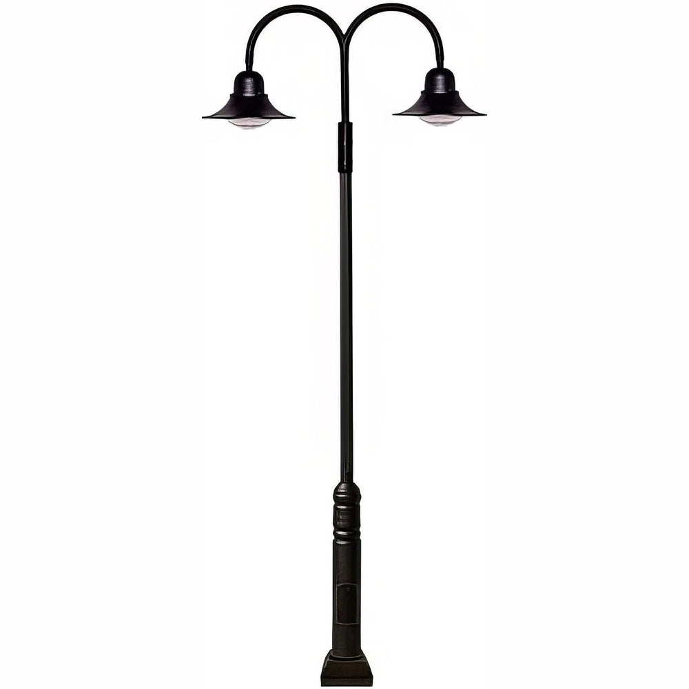 Dabmar Lighting GM6051-LB120-30K-B black post light & pole