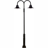 Dabmar Lighting GM6051-LB120-30K-B black post light & pole