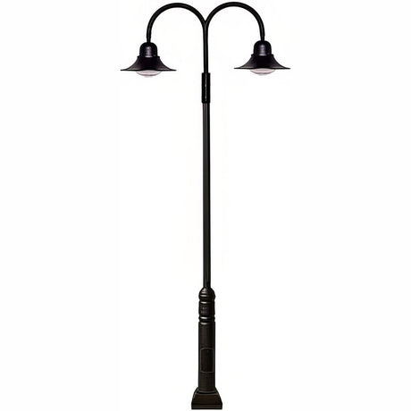 Dabmar Lighting GM6051-LB120-30K-B black post light & pole