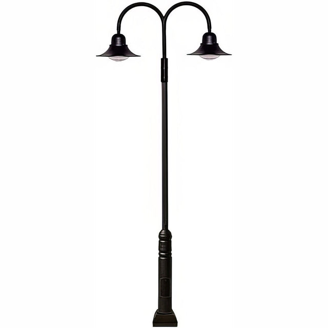 Dabmar Lighting GM6051-LB120-30K-B black post light & pole
