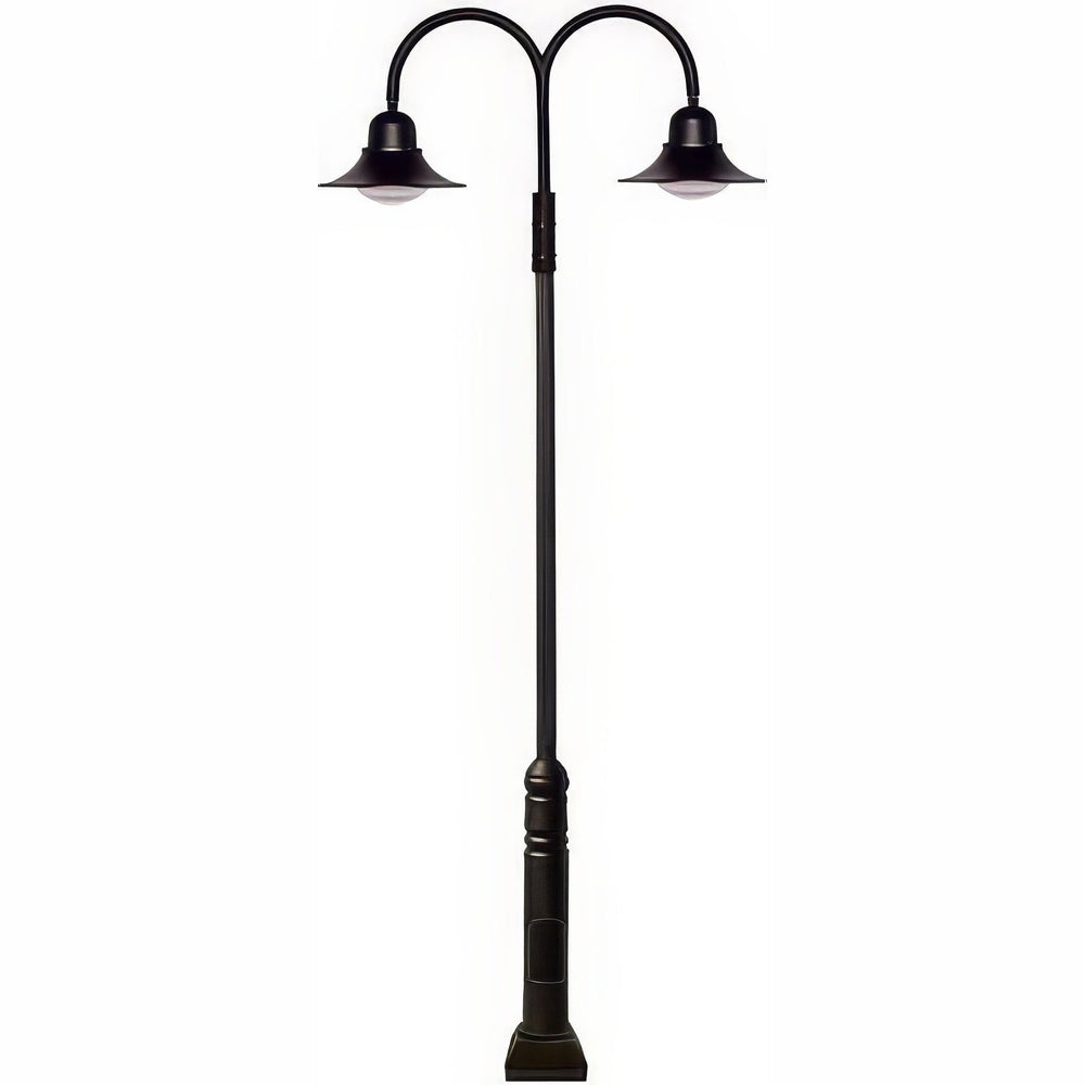 Dabmar Lighting GM6051-LB120-50K-B black post light & pole