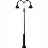 Dabmar Lighting GM6051-LB120-50K-B black post light & pole
