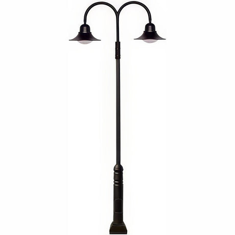 Dabmar Lighting GM6051-LB120-50K-B black post light & pole
