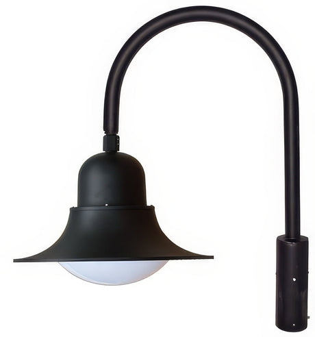 Dabmar Lighting GM611-L20-50K-B black outdoor post light fixture
