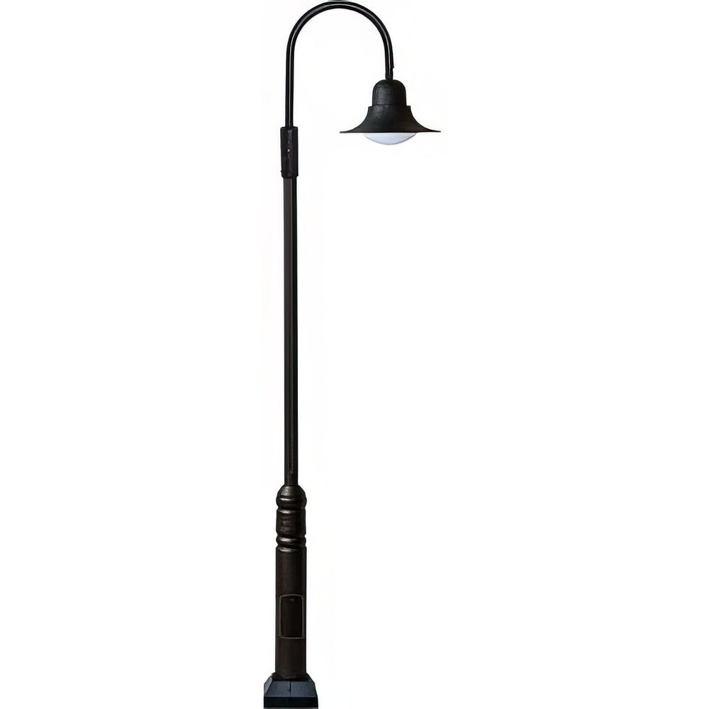 Dabmar Lighting GM6111-L20-30K-B black post light & pole