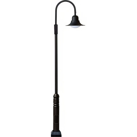 Dabmar Lighting GM6111-L20-50K-B black post light & pole