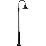 Dabmar Lighting GM6111-L30-30K-B black post light & pole