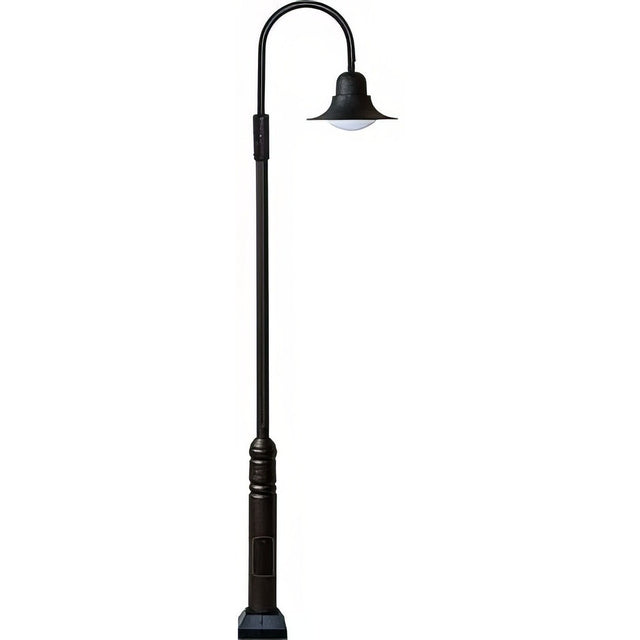 Dabmar Lighting GM6111-L30-30K-B black post light & pole