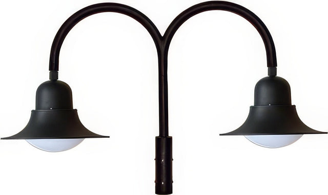 Dabmar Lighting GM621-L40-50K-B black outdoor post light fixture