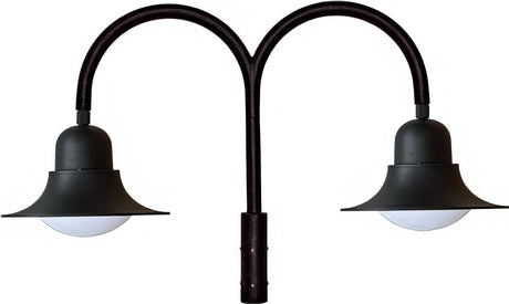 Dabmar Lighting GM621-L60-30K-B black outdoor post light fixture