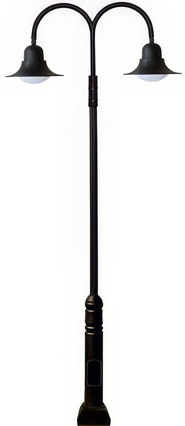 Dabmar Lighting GM6211-L40-30K-B black post light & pole