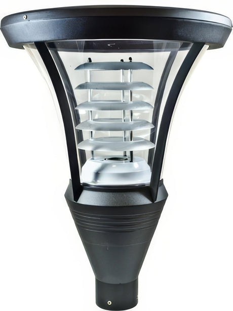 Dabmar Lighting GM640-L20-50K-B black outdoor post light fixture