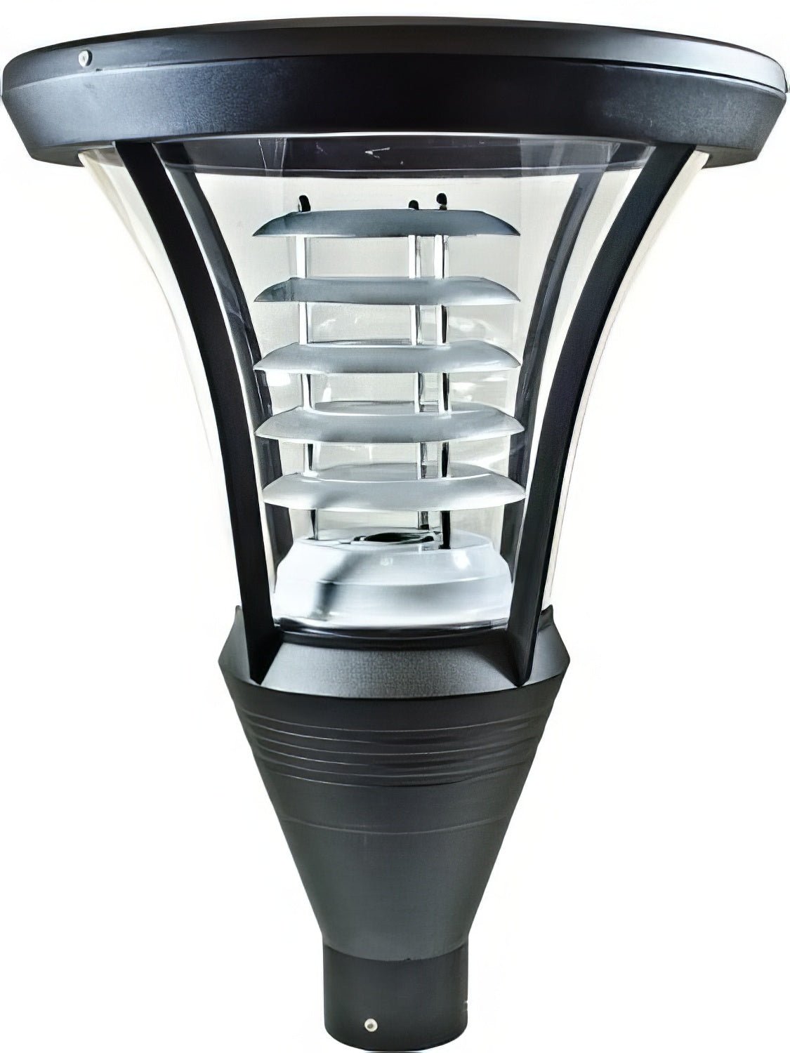 Dabmar Lighting GM640-L30-65K-B black outdoor post light fixture