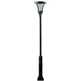 Dabmar Lighting GM6401-L30-65K-B black post light & pole