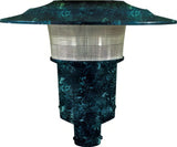 Dabmar Lighting GM655-L30-30K-VG verde green outdoor post light fixture