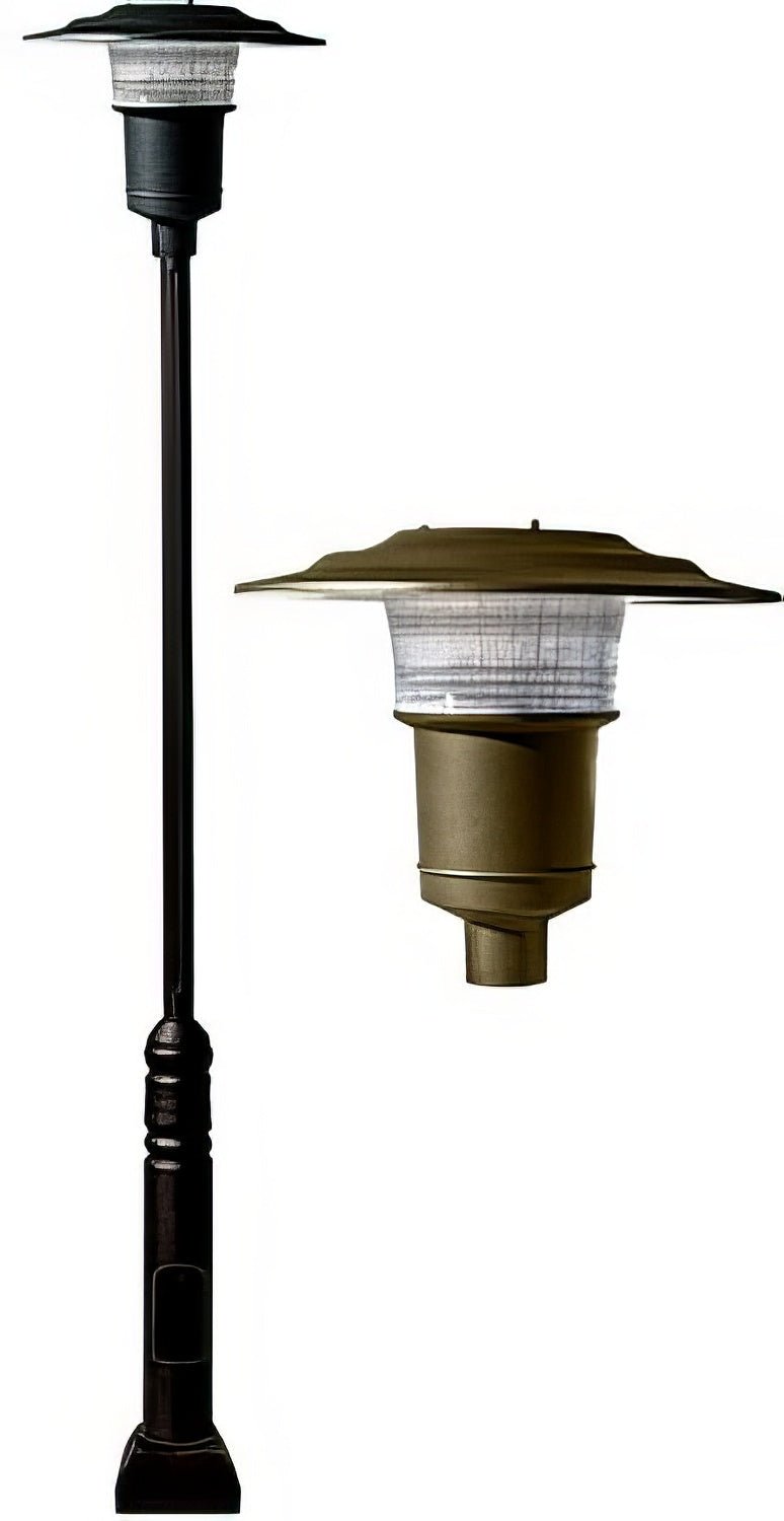 Dabmar Lighting GM6551-L20-30K-BZ bronze post light & pole