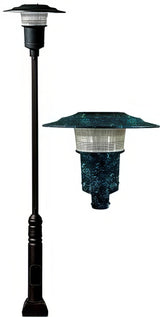 Dabmar Lighting GM6551-L20-30K-VG verde green post light & pole