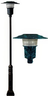 Dabmar Lighting GM6551-L20-50K-VG verde green post light & pole