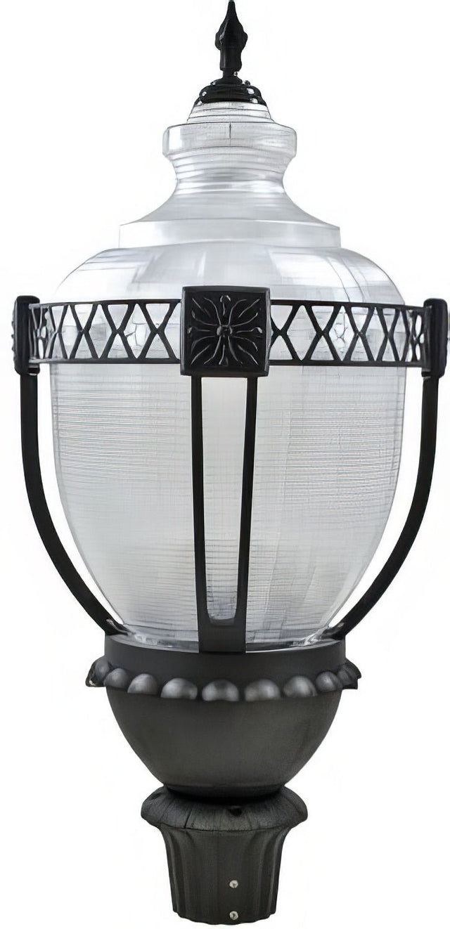 Dabmar Lighting GM660-L63-30K-B black outdoor post light fixture