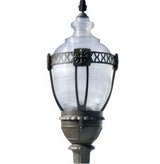 Dabmar Lighting GM660-L80-50K-BZ bronze outdoor post light fixture