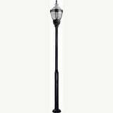Dabmar Lighting GM6601-L120-41K-B black post light & pole