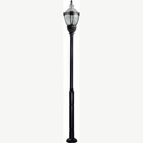 Dabmar Lighting GM6601-L120-41K-B black post light & pole