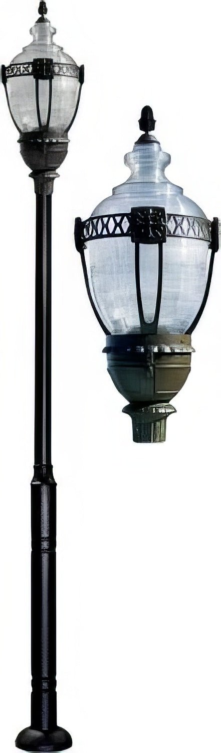 Dabmar Lighting GM6601-L54-50K-BZ bronze post light & pole