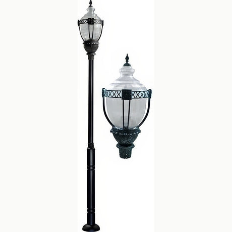 Dabmar Lighting GM6601-L54-50K-VG verde green post light & pole