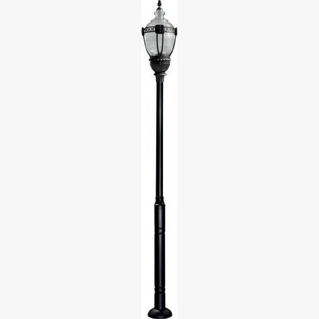Dabmar Lighting GM6601-L63-30K-B black post light & pole