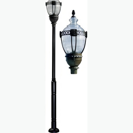 Dabmar Lighting GM6601-L63-30K-BZ bronze post light & pole