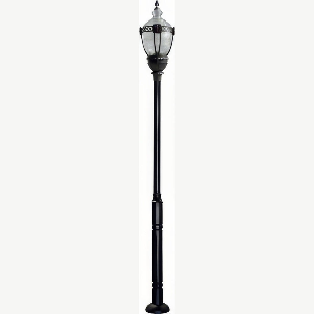 Dabmar Lighting GM6601-L63-40K-B black post light & pole