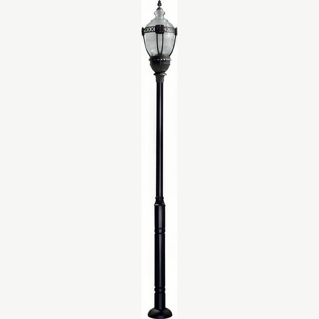 Dabmar Lighting GM6601-L63-40K-B black post light & pole