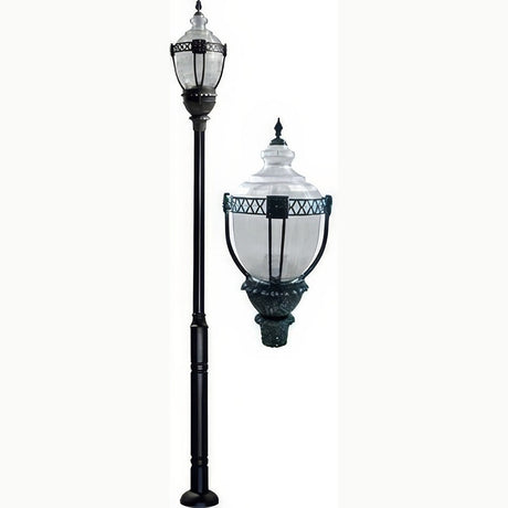 Dabmar Lighting GM6601-VG verde green post light & pole