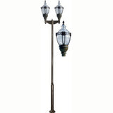 Dabmar Lighting GM6602-L126-30K-BZ bronze post light & pole