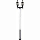 Dabmar Lighting GM6602-L126-50K-B black post light & pole